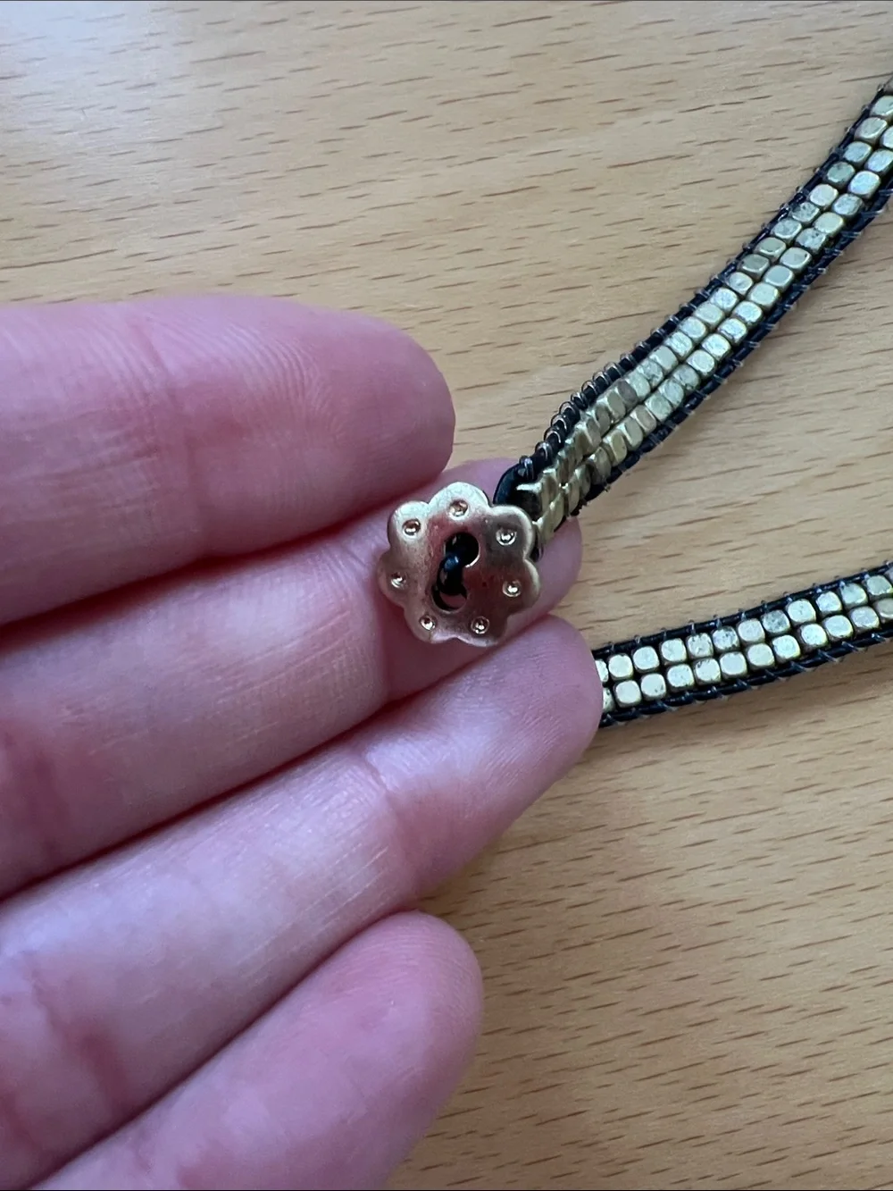 Gold Beaded Wrap Bracelet - Women Jewelry